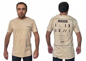 Бежевая мужская футболка Standard – мода – это про деньги, а твой стиль – это про индивидуальность №305