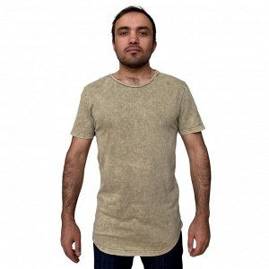 Удлиненная винтажная футболка NXP для парней – раскрученный фасон без принтов и рисунков №299