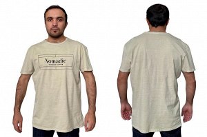 Брендовая мужская футболка Nomadic – для повседневного лука, дружит с брюками чинос, шортами, джинсами №257