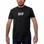 Мужская футболка NXP – хитовый графитовый цвет с надписью «Forever Standing Strong» на всю спину №256