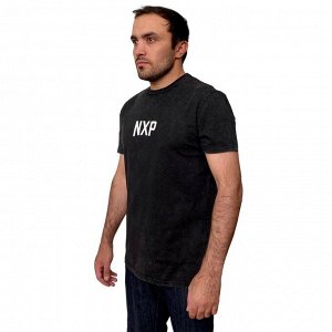 Мужская футболка NXP – хитовый графитовый цвет с надписью «Forever Standing Strong» на всю спину №256