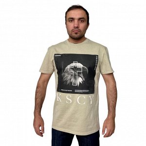 Мужская футболка KSCY с принтом орлом – аутентичная серия «Forgive my sins» №254