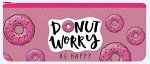 Пенал-косметичка 200х80х30 мм К-221 &quot;DONUT WORRY&quot; печать на ткани, объемная с подкладкой Пчелка {Россия}