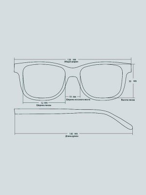 Готовые очки Ralph M998 Серые (Ручка широкая)