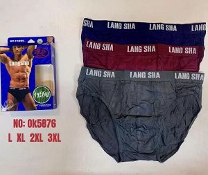 Плавки мужские LangSha 5876 бамбук ЦЕНА ЗА 3 шт