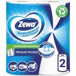 Zewa Бумажные полотенца 2-х сл белые 2 рулона Зева