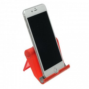 Подставка для телефона LuazON, складная, регулируемая высота, красная