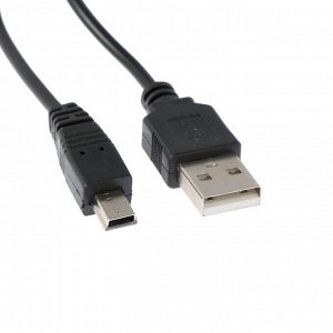 Кабель LuazON, miniUSB - USB, 1 А, 0.5 м, только для зарядки, белый