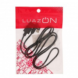 Кабель LuazON LN-6, microUSB/Type-C/Lightning - USB, 1 А, 1 м, магнитный разъем, МИКС