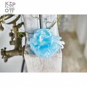 SUNG BO Мочалка для душа Rose Shower Ball - №076 - шар, мягкая жесткость, нейлон