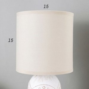 Настольная лампа 16565/1WT E14 40Вт белый 15х15х34 см