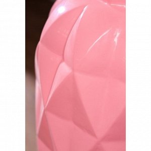 Ваза керамическая "Молли", напольная, глазурь, розовая, 63 см