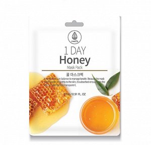 Med B. Тканевая маска питающая медовая, 1 Day Honey Mask Pack 27 мл