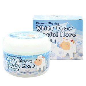 Elizavecca Крем для лица БЕЛАЯ ВОРОНА - осветляющий White Crow Glacial More Cream, 100 гр