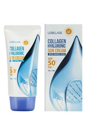 LEBELAGE. Солнцезащитный крем, с коллагеном и гиалуроновой кислотойCOLLAGEN HYALURONIC SPF50+ 70мл-1