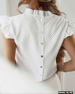 Блузка Топ с крылышками и застёжкой на спине
Ткань Софт
