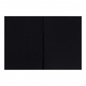 Блокнот А5, 20 листов Sketchbook black, обложка мелованный картон, блок чёрная бумага 120 г/м?, МИКС