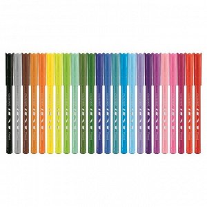 Фломастеры 24 цвета, Maped Color Peps, суперсмываемые, заблокированный пишущий узел, европодвес