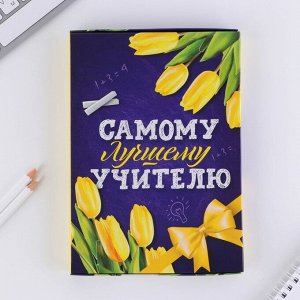 Ежедневник в подарочной коробке «Самому лучшему учителю», А5, 80 листов, твердая обложка