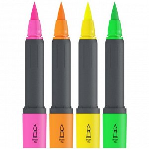 Набор маркеров текстовыделителей Berlingo "Textline HL470", 4 цвета, 1-6 мм, пластиковая упаковка