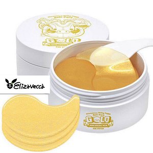 Увлажняющие гидрогелевые патчи с гиалуроновой кислотой и золотом Elizavecca Milky Piggy Hell Pore Gold Hyaluronic Acid Eye Patch, 60шт
