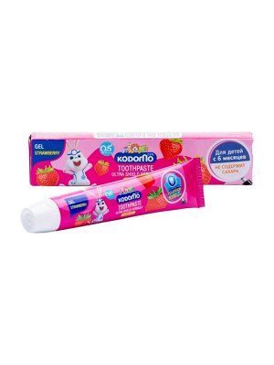 LION Kodomo детская гелевая зубная паста без сахара клубника 40 гр (6мес+)