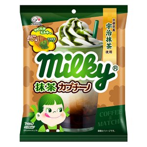 Молочные ириски "Milky" зеленый чай каппучино 72г 1/6/8 Япония