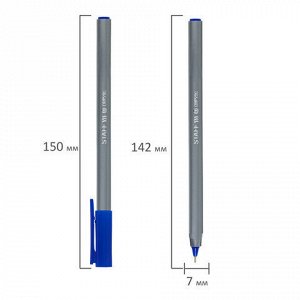 Ручка шариковая масляная STAFF EVERYDAY OBP-290, СИНЯЯ, трехгранная, узел 0,7 мм, линия письма 0,35 мм, 142996