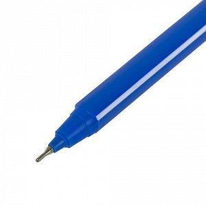 5 шт. ручка шариковая масляная STAFF Basic "OBP-320", СИНЯЯ, корпус голубой, узел 0,7 мм, линия письма 0,35 мм, 143023