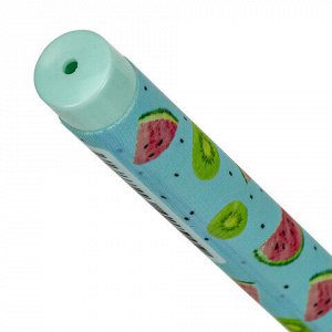 Ручка шариковая BRAUBERG SOFT TOUCH STICK "JUICY FRUIT", СИНЯЯ, мягкое покрытие, узел 0,7 мм, 143704