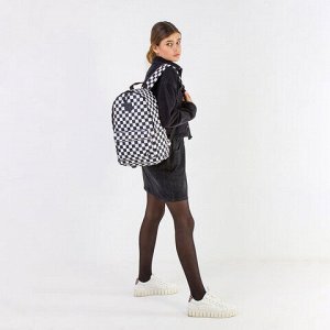 Рюкзак BRAUBERG POSITIVE универсальный, карман-антивор, "Black and White", 42х28х14 см