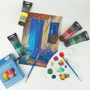 Краски акриловые художественные ГАММА "Студия", 12 цветов, туба 75 мл, картонная упаковка, 140820202