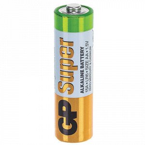 Батарейки КОМПЛЕКТ 4 шт., GP Super G-Tech, AA (LR6,15А), алкалиновые, пальчиковые, ПРОМО 3+1, 15A3/1-2CR4