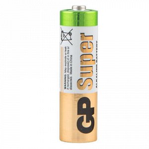Батарейки КОМПЛЕКТ 40 шт., GP Super G-Tech, AA (LR6,15А), алкалиновые, пальчиковые, 15A-2CRVS40, GP 15A-2CRVS40