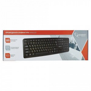 Клавиатура проводная GEMBIRD KB-8320U-BL, USB, 104 клавиши, черная