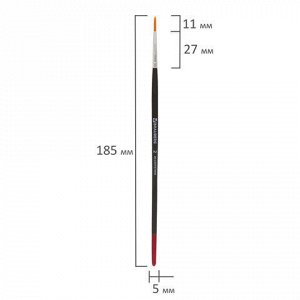 Кисть BRAUBERG, синтетика, круглая, № 2, 200208