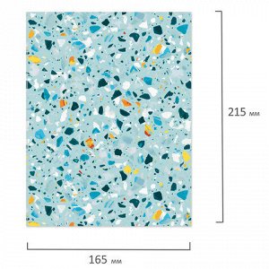 Тетрадь на кольцах А5 165х215 мм, 120 л., твердый картон, клетка, BRAUBERG, "Абстракция", 404077