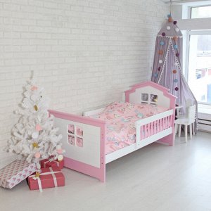 Кровать Софа Хоми 160*80 Бело-розовый