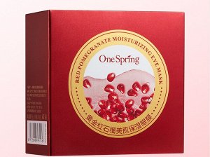 One Spring, Гидрогелевые увлажняющие патчи для век с экстрактом Граната Red Pomegranate, 60 шт
