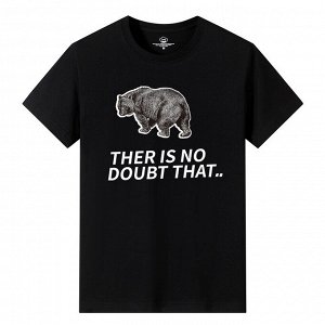 Мужская футболка, принт "Медведь", цвет чёрный