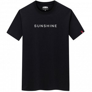 Мужская футболка, надпись "Sunshine", цвет чёрный