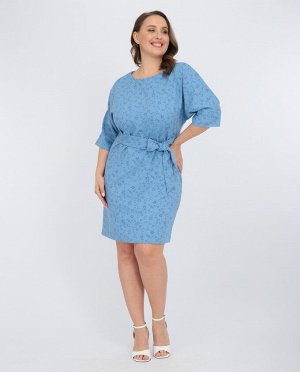 Платье Патрисия/6-1348 - 60-40 голубой