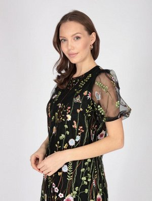Платье Липси/6-1301 - 09-176 мультиколор, черный