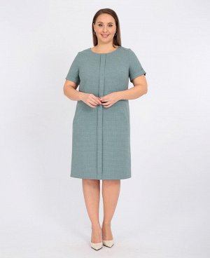 Платье Иволга/6-325 - 22-146 зеленый, клетка
