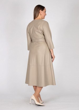 Платье Элбис/6-1300 - 29-44 коричневый, бежевый
