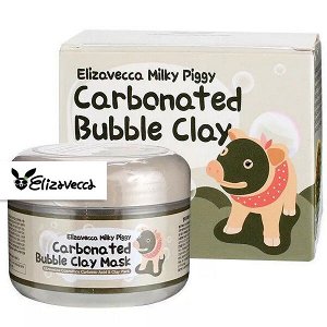 Очищающая глиняно-пузырьковая маска на основе древесного угля Elizavecca Carbonated Bubble Clay Mask, 100мл