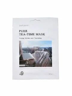 DETOSKIN. Тканевая маска с экстрактом листьев Пуэра, PUER TEA-TIME MASK, 30 г.