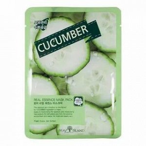 [MAYISLAND] Маска тканевая тонизирующая с экстрактом огурца Real Essense Cucumber Mask Pack, 25 мл