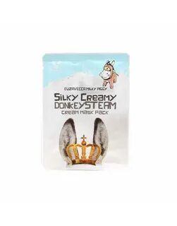 Elizavecca Тканевая маска для лица с паровым кремом ОСЛИНОЕ МОЛОКО SilkyCreamydonkeySteamCream-25гр