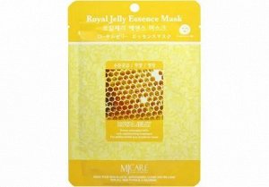 MJ CARE. ТКАНЕВАЯ МАСКА-ЭССЕНЦИЯ ДЛЯ ЛИЦА С ЭКСТРАКТОМ МАТОЧНОГО МОЛОЧКА MJCARE ROYAL JELLY 23 гр.